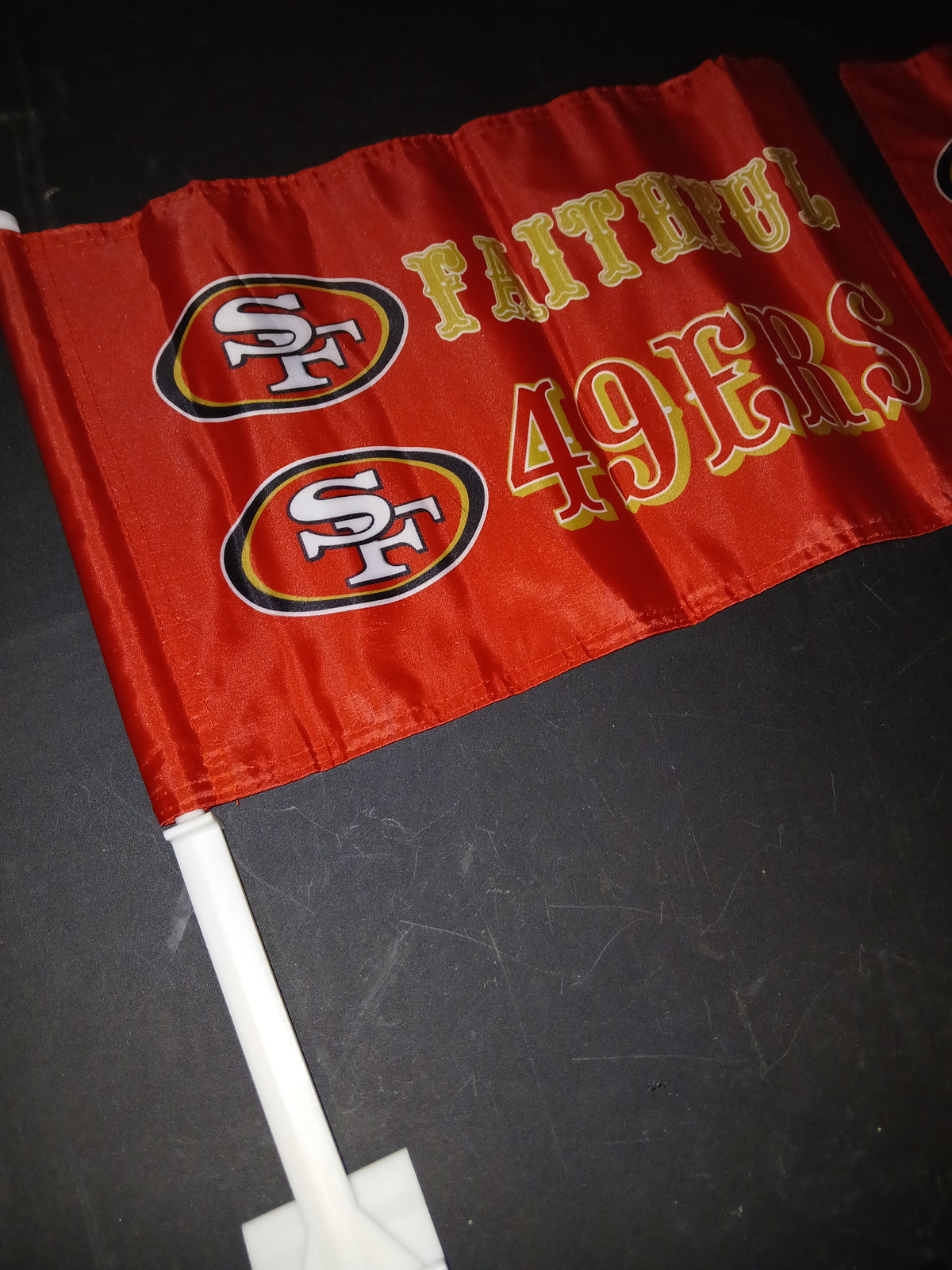 Niners Car Flags