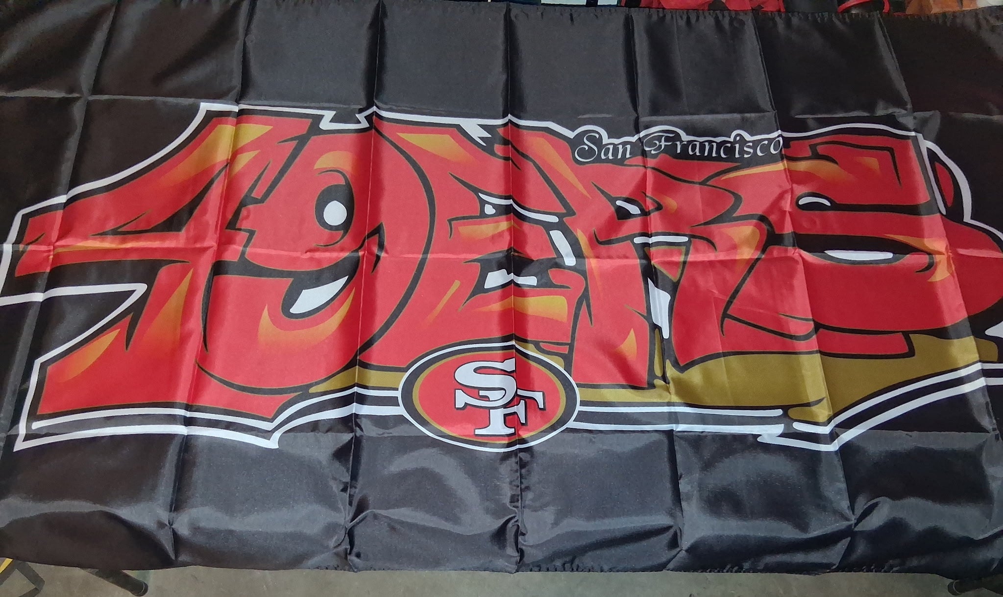 49ers Graffiti Flag