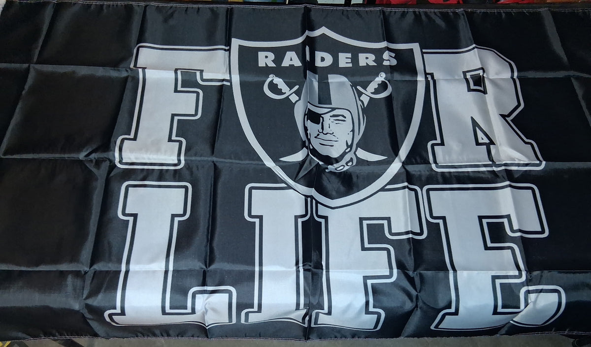 Raiders For Life Flag